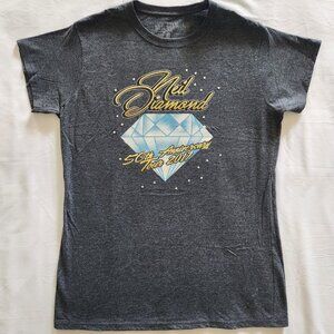 Neil Diamond 50th anniversary tour shirt 2017, women's tshirt size xl